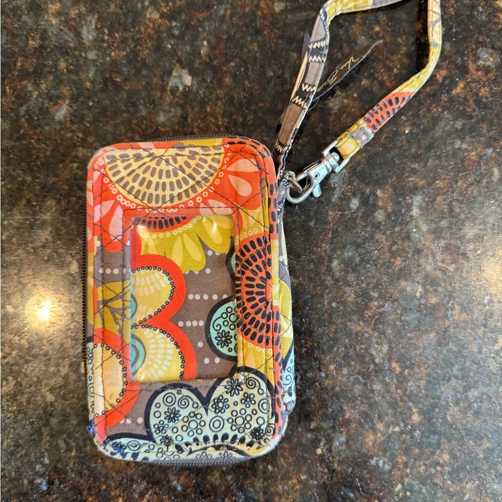 Vera Bradley Discontinued Flower Shower Pattern Wristlet